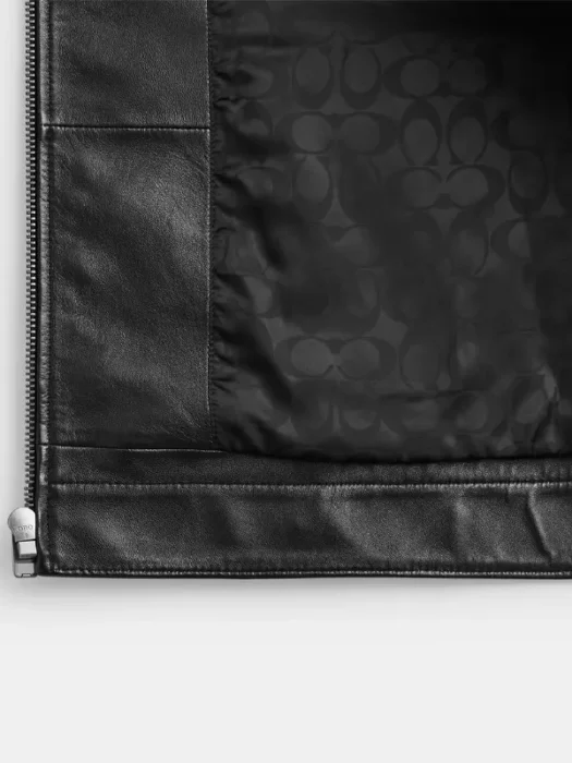 Heritage C Lightweight Leather Jacket Inside
