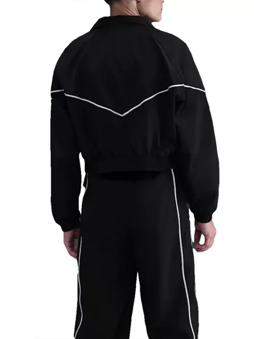 Indiana fever Caitlin Clark Black Jacket Back