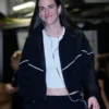 Indiana fever Caitlin Clark Black Satin Jacket