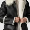 Jonathon Black B3 Bomber Black Leather Jacket