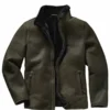 Kalamon olive green lambskin Leather jacket