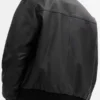 Leather Bomber Jacket Back