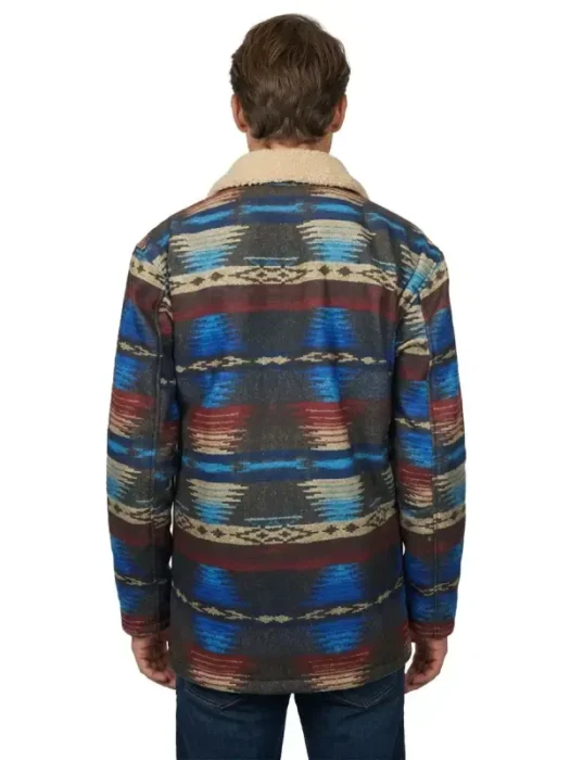 Lloyd Christmas Multicolor Cowboy Jacket Back