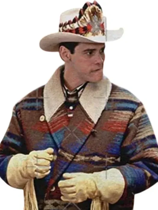 Lloyd Christmas Multicolor Cowboy Jacket from Dumb and Dumber