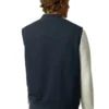 Men’s Classic Puffer Navy Blue Polyester Quilted Vest