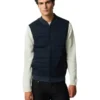 Mens Classic Puffer Navy Blue Polyester Quilted Vest