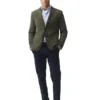 Mens Cotton Olive Green Blazer