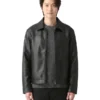 Mens Faux Leather Jacket