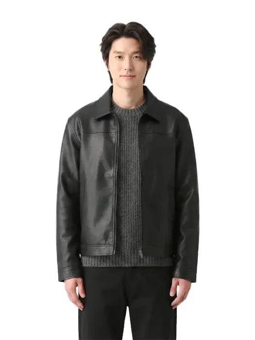 Mens Faux Leather Jacket
