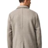 Mens Grey Coat Back