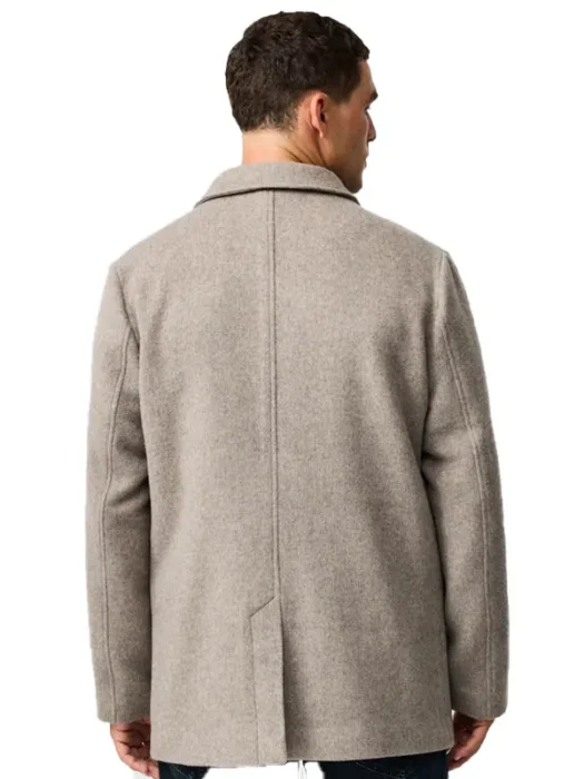 Mens Grey Coat Back