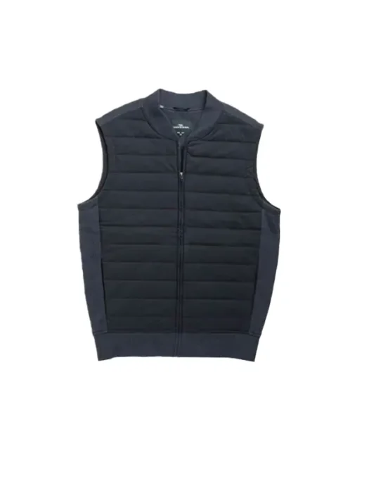 Mens Navy Blue Quilted Vest