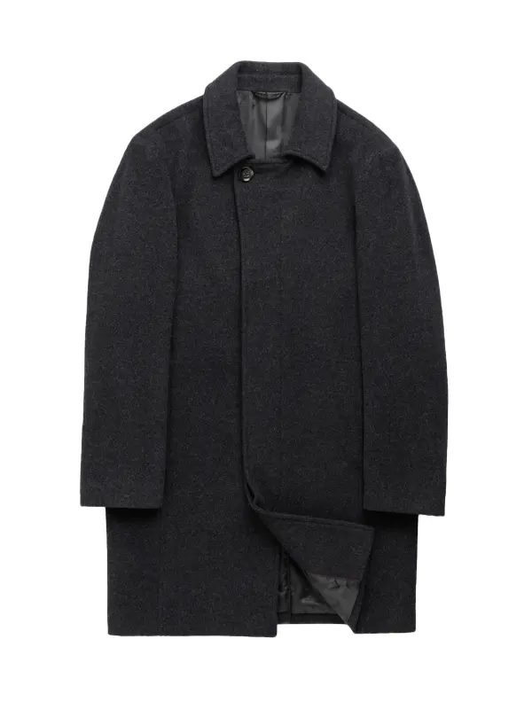 Mens Wool Black Coat