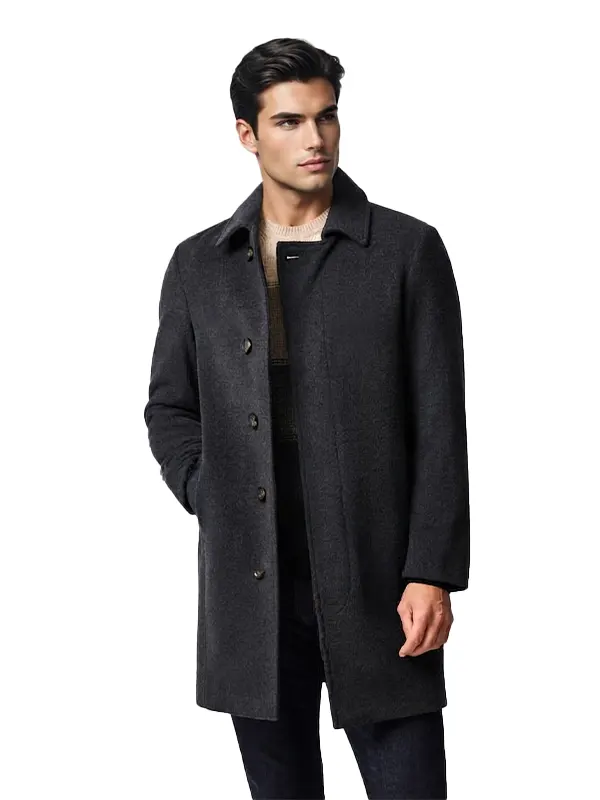 Mens Wool Long Coat