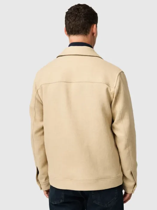 Mens beige Jacket Back
