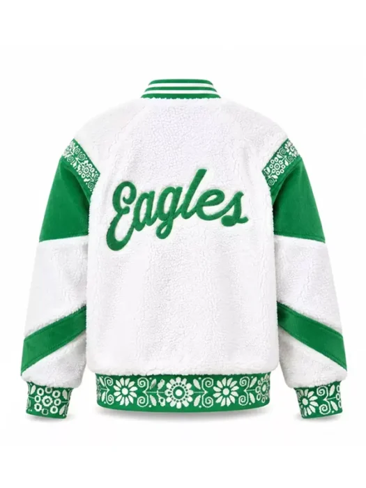 Philadelphia Eagles Sherpa Fleece Jacket Back