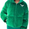 Philadelphia Eagles Velvet Puffer Jacket