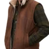 Premium Mens Brown Shearling Jacket