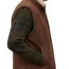 Premium Mens Brown Shearling Leather Jacket