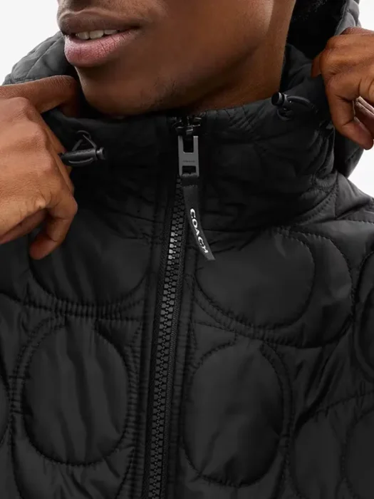 Quilted Signature Puffer Jacket In Recycled Polyester