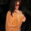 Rihanna Velour Track Jacket