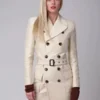 SXSW Festival Samara Weaving Beige Coat