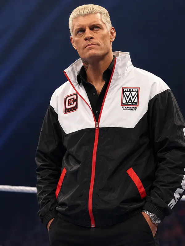 SmackDown 2026 Cody Rhodes Black and White Jacket
