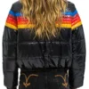 Ted Lasso S04 Rebecca Lowe Stripes Jacket Back