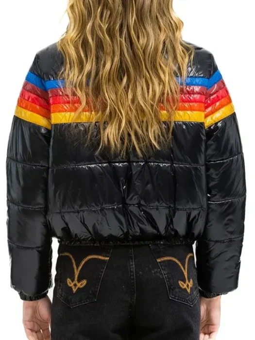 Ted Lasso S04 Rebecca Lowe Stripes Jacket Back