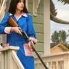 The End of Oak Street 2026 Anne Hathaway Blue Coat