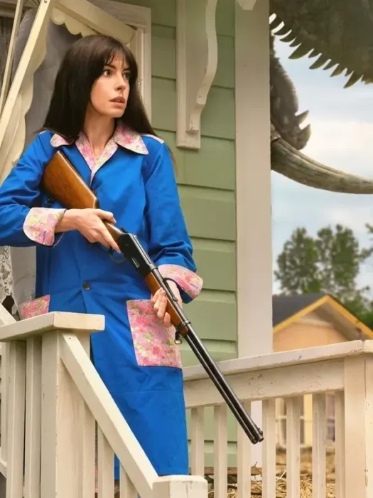 The End of Oak Street 2026 Anne Hathaway Blue Coat