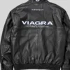 Viagra Racing Drake Leather Jacket Back