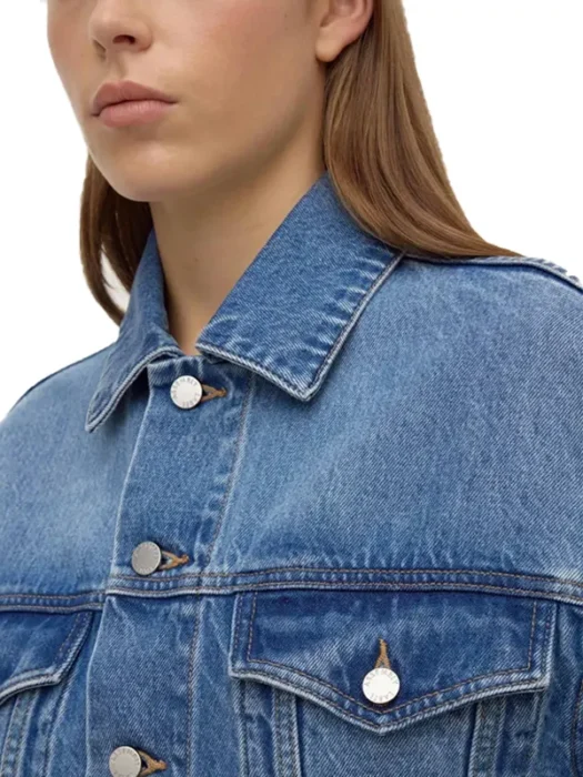 Women Cropped Denim Jacket