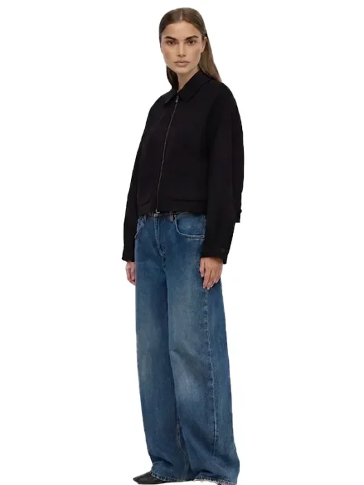 Womens Black Wool Jacket