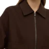 Womens Brown Wool Jacket