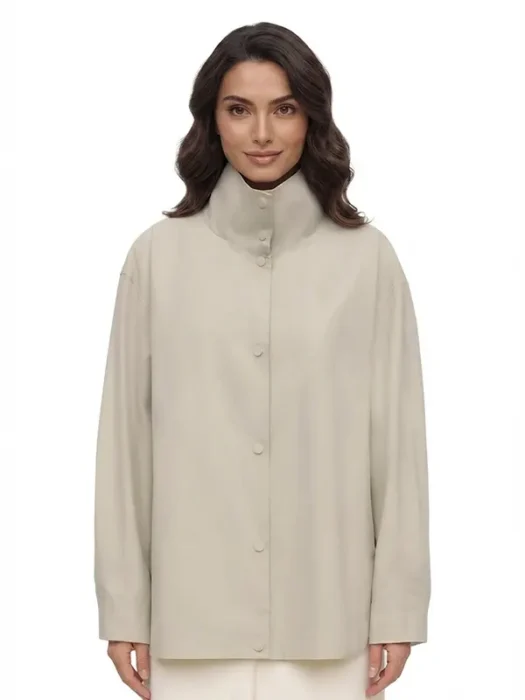 Womens Cotton Cream Jacket