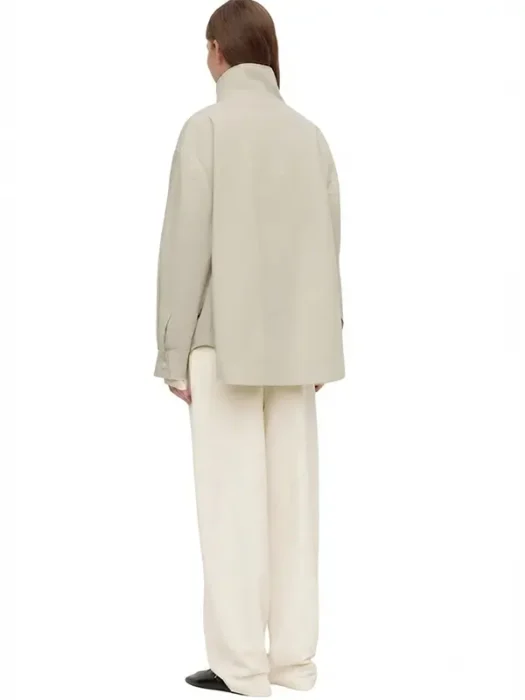 Womens Cotton Cream Jacket Bak