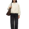 Womens Padded Beige Bomber Jacket