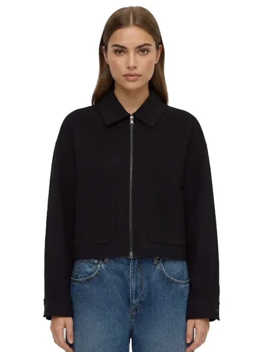 Womens Wool Black Jacket