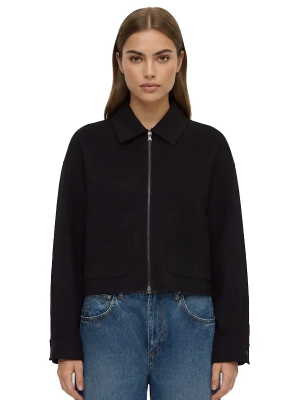 Womens Wool Black Jacket