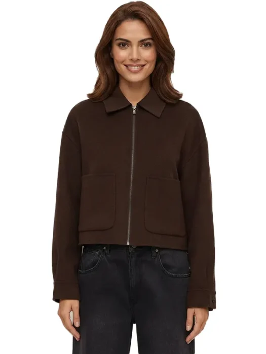 Womens Wool Brown Jacket