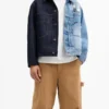mens Brain Dead Split Denim Jacket