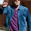 74th Film Festival 2026 Brad Pitt Blue Suede Jacket