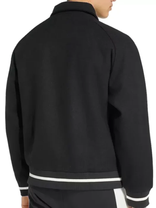 All Black VS Fiji Rugby Jason Momoa Bomber Jacket Back