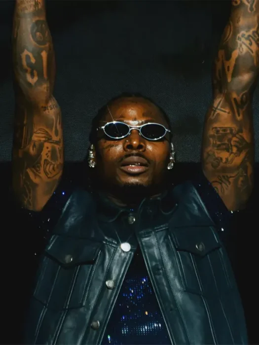 Asake Leather Vest