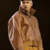 Bay Area Night 3 Chris Brown Leather Jacket