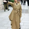Celine Dion Paris 2026 Asymmetric Trench Coat
