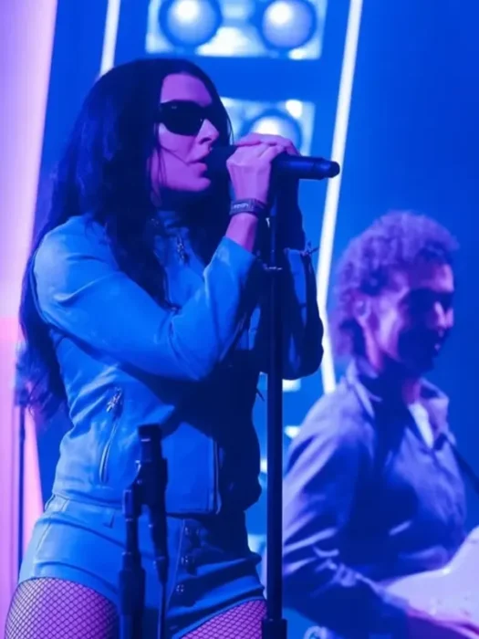 Charli XCX Outside Lands 2026 Performance Blue Jacket