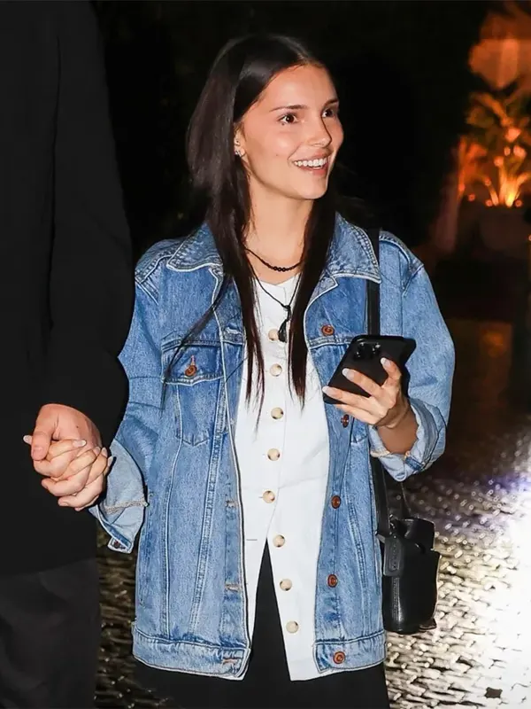 Chateu Marmont LA 2026 Inde Navarrette Blue Demin Jacket