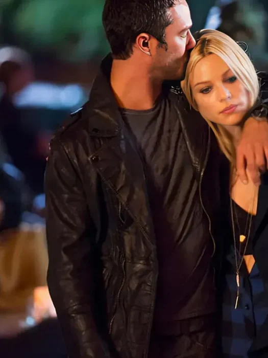 Chicago Fire Kelly Severide Black Leather Jacket